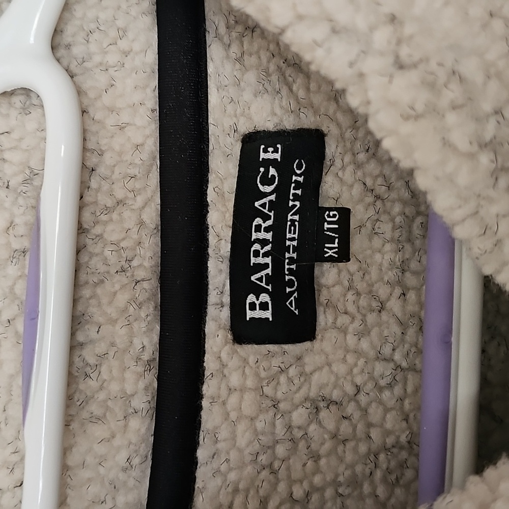 XL Barrage Authentic Thick Polar Fleece Button-up Bomber Jacket - Picture 2 of 4